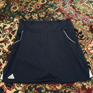 Adidas YL navy tennis skirt